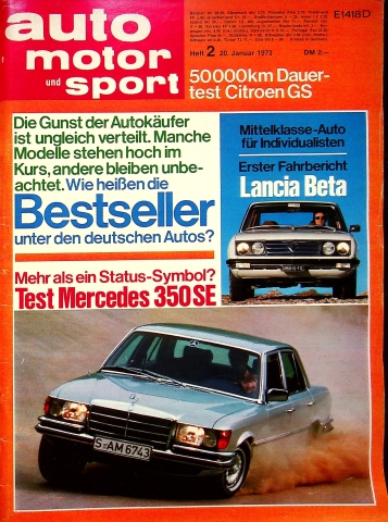 Deckblatt Auto Motor und Sport (02/1973)